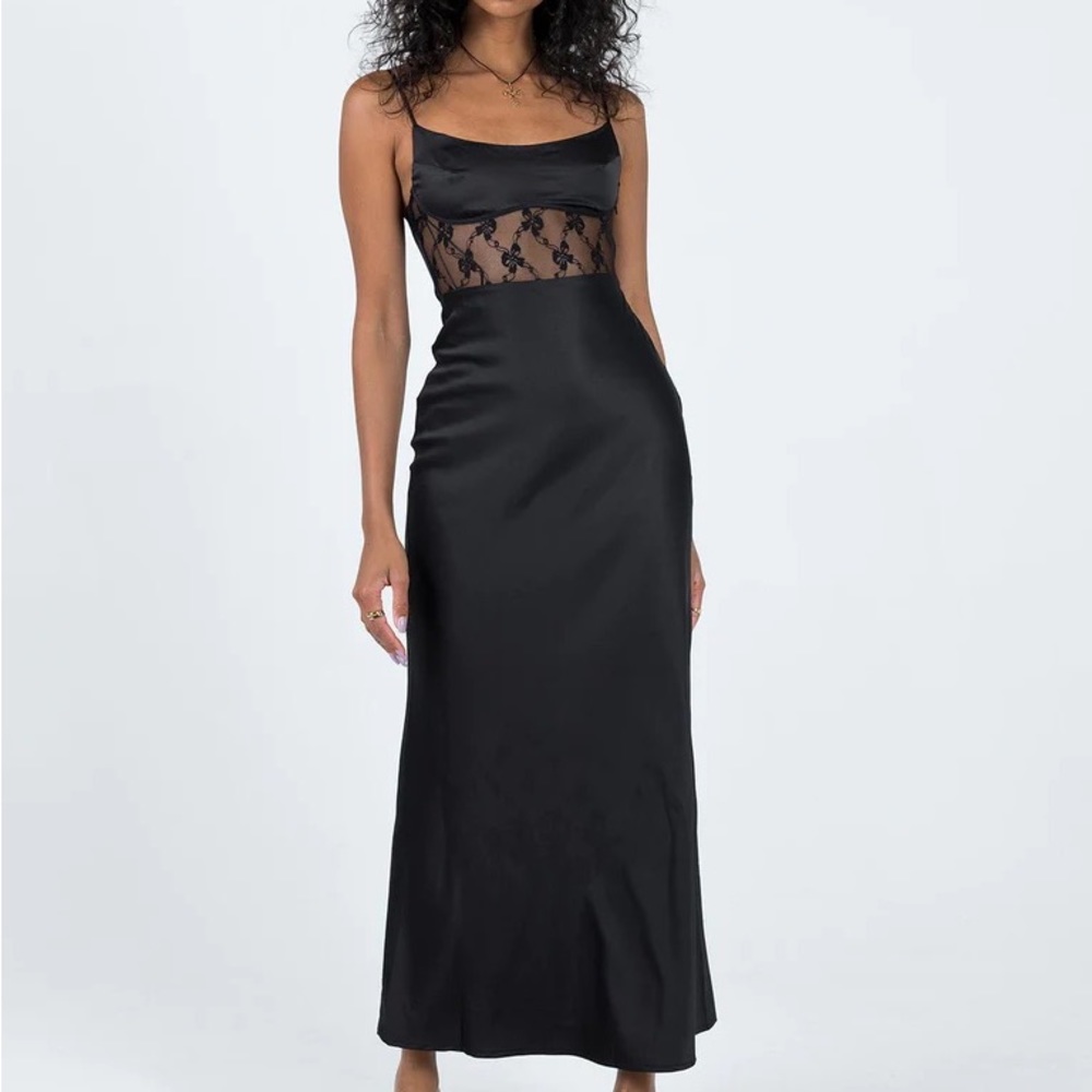Princess polly black maxi dress US size 4